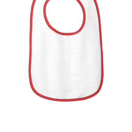 Rabbit Skins ™  Infant Contrast Trim Terry Bib. RS1003