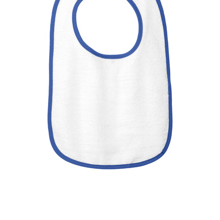Rabbit Skins ™  Infant Contrast Trim Terry Bib. RS1003
