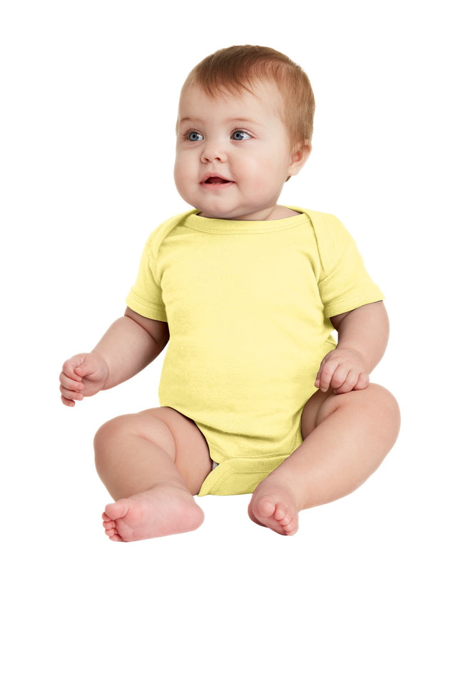 Rabbit Skins ™  Infant Short Sleeve Baby Rib Bodysuit. RS4400