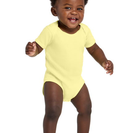 Rabbit Skins ™  Infant Short Sleeve Baby Rib Bodysuit. RS4400