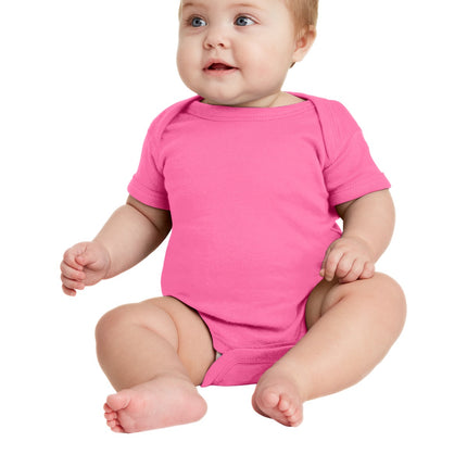 Rabbit Skins ™  Infant Short Sleeve Baby Rib Bodysuit. RS4400