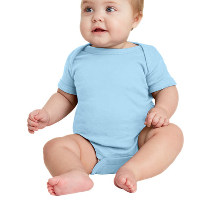Rabbit Skins ™  Infant Short Sleeve Baby Rib Bodysuit. RS4400