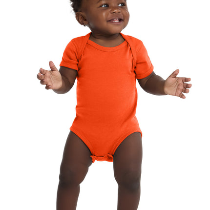Rabbit Skins ™  Infant Short Sleeve Baby Rib Bodysuit. RS4400