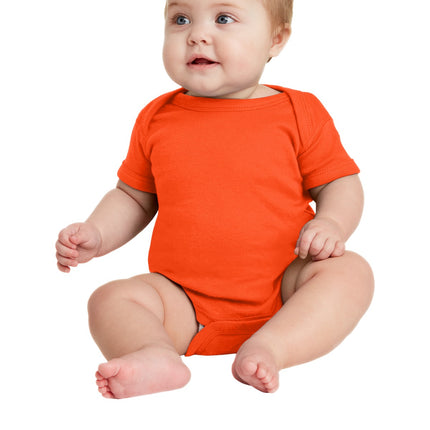 Rabbit Skins ™  Infant Short Sleeve Baby Rib Bodysuit. RS4400