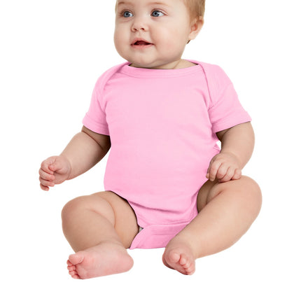 Rabbit Skins ™  Infant Short Sleeve Baby Rib Bodysuit. RS4400