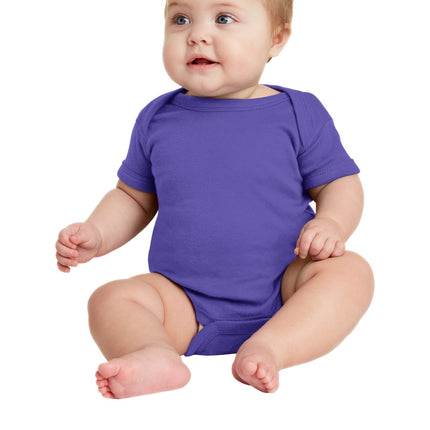 Rabbit Skins ™  Infant Short Sleeve Baby Rib Bodysuit. RS4400