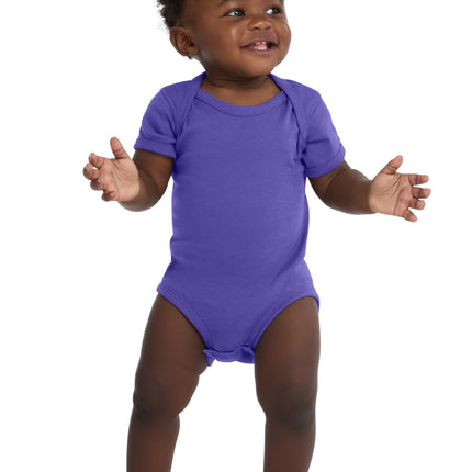 Rabbit Skins ™  Infant Short Sleeve Baby Rib Bodysuit. RS4400