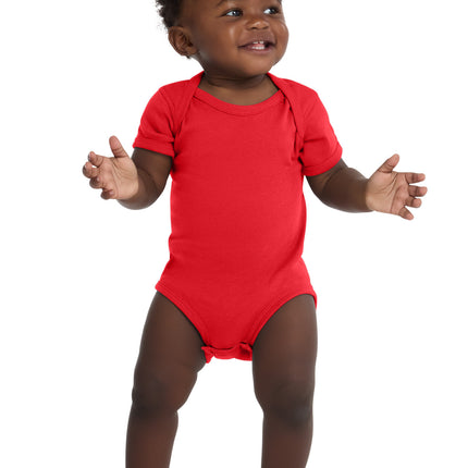 Rabbit Skins ™  Infant Short Sleeve Baby Rib Bodysuit. RS4400