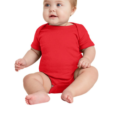 Rabbit Skins ™  Infant Short Sleeve Baby Rib Bodysuit. RS4400