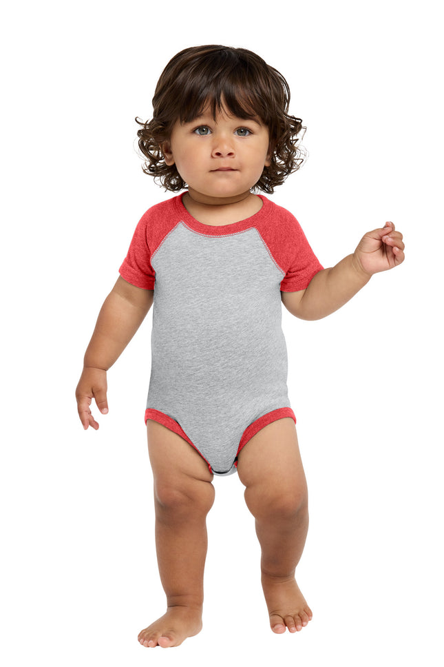Rabbit Skins ™  Infant Baseball Fine Jersey Bodysuit. RS4430