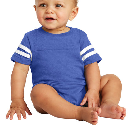 Rabbit Skins ™  Infant Football Fine Jersey Bodysuit. RS4437