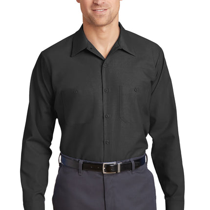Red Kap ®  Long Size, Long Sleeve Industrial Work Shirt. SP14LONG