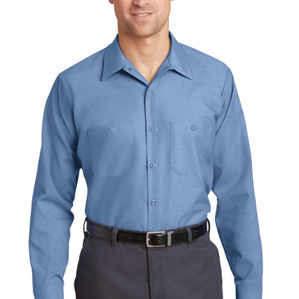 Red Kap ®  Long Size, Long Sleeve Industrial Work Shirt. SP14LONG