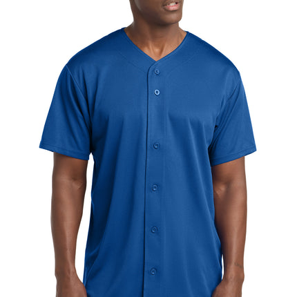 Sport-Tek ®  PosiCharge ®  Tough Mesh Full-Button Jersey. ST220