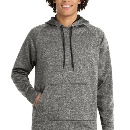 Sport-Tek ®  PosiCharge ®  Electric Heather Fleece Hooded Pullover. ST225