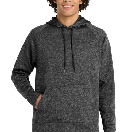 Sport-Tek ®  PosiCharge ®  Electric Heather Fleece Hooded Pullover. ST225
