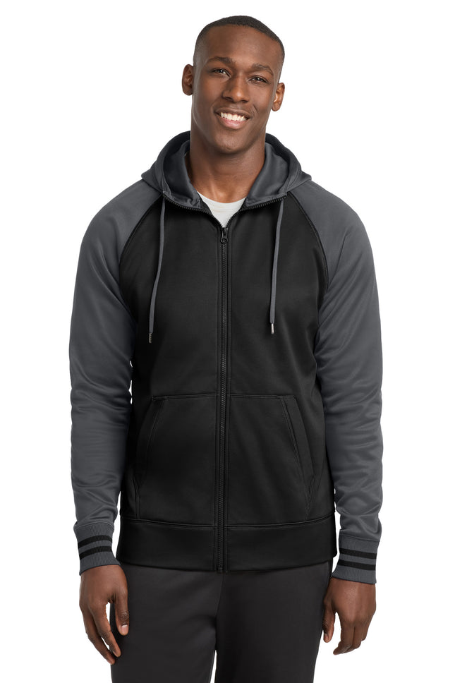 Sport-Tek ®  Sport-Wick ®  Varsity Fleece Full-Zip Hooded Jacket. ST236