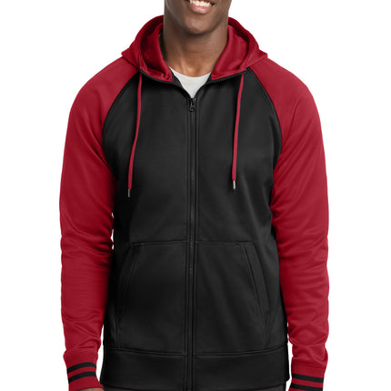 Sport-Tek ®  Sport-Wick ®  Varsity Fleece Full-Zip Hooded Jacket. ST236