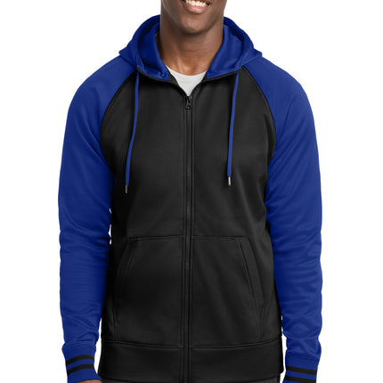 Sport-Tek ®  Sport-Wick ®  Varsity Fleece Full-Zip Hooded Jacket. ST236
