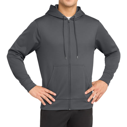 Sport-Tek ®  Sport-Wick ®  Fleece Full-Zip Hooded Jacket.  ST238