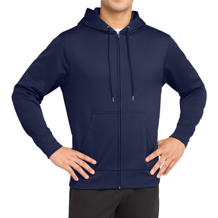 Sport-Tek ®  Sport-Wick ®  Fleece Full-Zip Hooded Jacket.  ST238