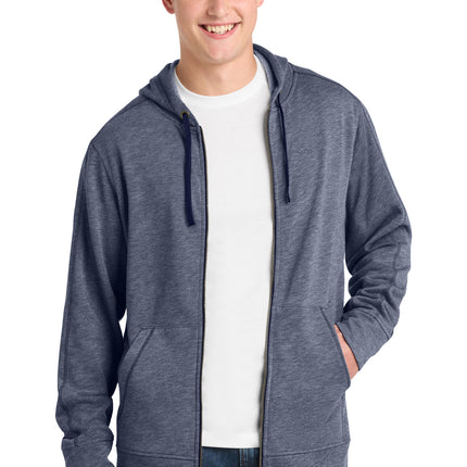 Sport-Tek  ®  PosiCharge  ®  Tri-Blend Wicking Fleece Full-Zip Hooded Jacket ST293