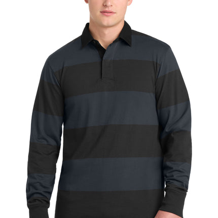 Sport-Tek ®  Classic Long Sleeve Rugby Polo. ST301