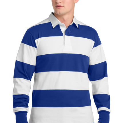 Sport-Tek ®  Classic Long Sleeve Rugby Polo. ST301