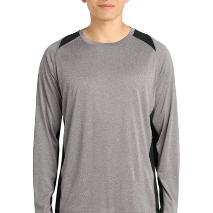 Sport-Tek ®  Long Sleeve Heather Colorblock Contender ™  Tee. ST361LS
