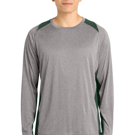 Sport-Tek ®  Long Sleeve Heather Colorblock Contender ™  Tee. ST361LS