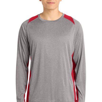 Sport-Tek ®  Long Sleeve Heather Colorblock Contender ™  Tee. ST361LS