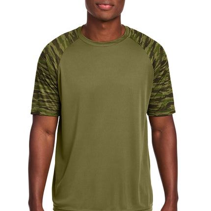 Sport-Tek ®  Drift Camo Colorblock Tee ST376