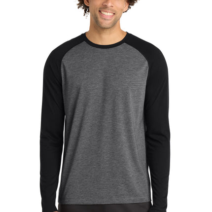 Sport-Tek  ®  PosiCharge  ®  Long Sleeve Tri-Blend Wicking Raglan Tee ST400LS