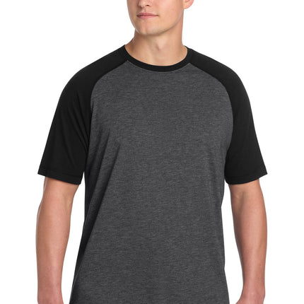 Sport-Tek  ®  PosiCharge  ®  Tri-Blend Wicking Raglan Tee. ST400