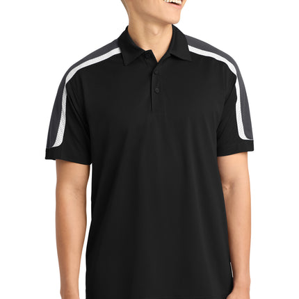 Sport-Tek ®  Tricolor Shoulder Micropique Sport-Wick ®  Polo. ST658