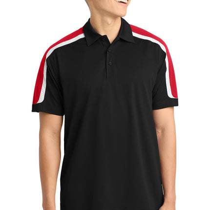 Sport-Tek ®  Tricolor Shoulder Micropique Sport-Wick ®  Polo. ST658