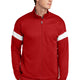 Deep Red/ White