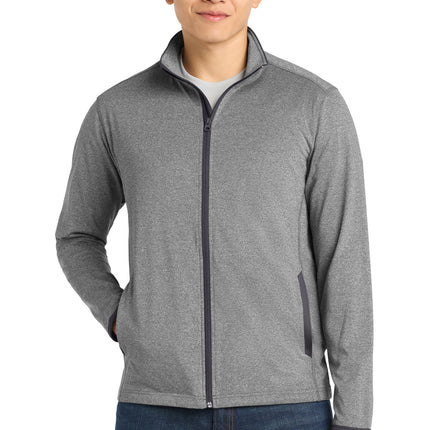 Sport-Tek ®  Sport-Wick ®  Stretch Contrast Full-Zip Jacket.  ST853