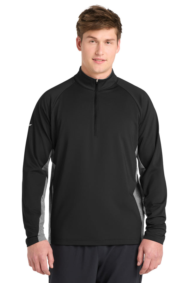 Sport-Tek ®  Sport-Wick ®  Stretch Contrast 1/4-Zip Pullover. ST854