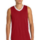 Deep Red/ White
