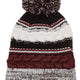 Maroon/ Black/ White