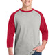 Heather Grey/ Red