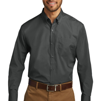 Port Authority ®  Long Sleeve Carefree Poplin Shirt. W100