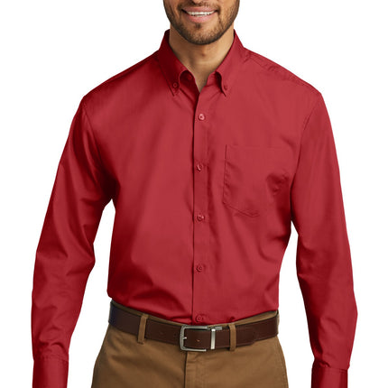 Port Authority ®  Long Sleeve Carefree Poplin Shirt. W100
