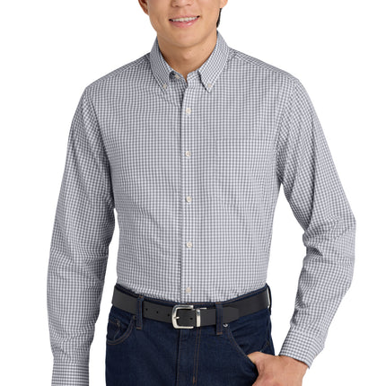 Port Authority  ®  Broadcloth Gingham Easy Care Shirt W644