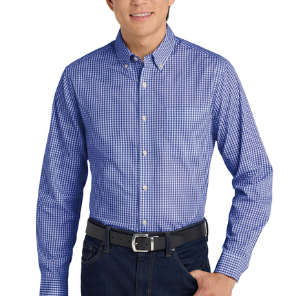 Port Authority  ®  Broadcloth Gingham Easy Care Shirt W644