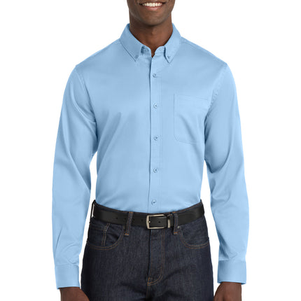 Port Authority ®  Long Sleeve SuperPro React ™  Twill Shirt. W808