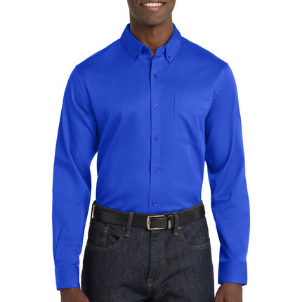 Port Authority ®  Long Sleeve SuperPro React ™  Twill Shirt. W808