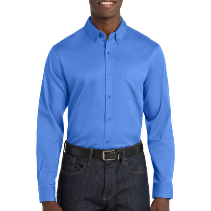 Port Authority ®  Long Sleeve SuperPro React ™  Twill Shirt. W808