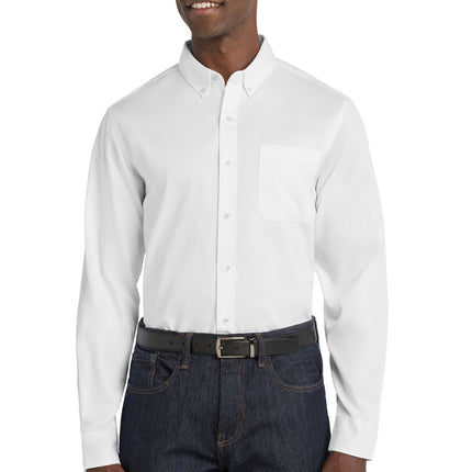Port Authority ®  Long Sleeve SuperPro React ™  Twill Shirt. W808